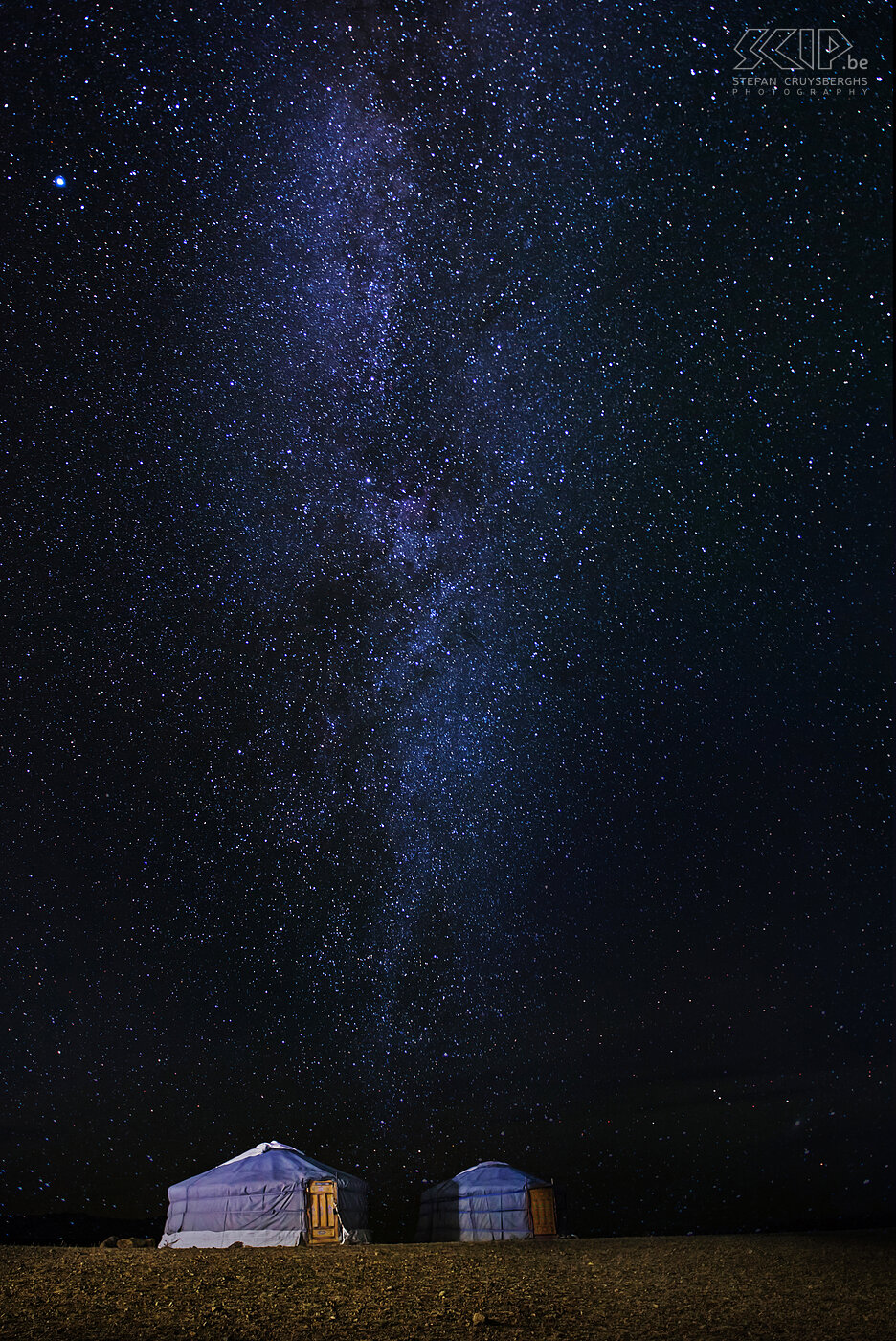 Gobi - Gers and milky way The stunning milky way and some gers at the Mongolian steppe. Stefan Cruysberghs